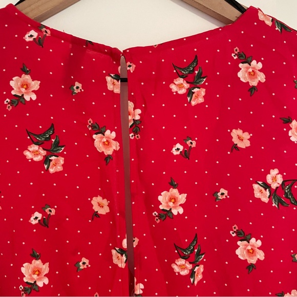 H&M Vibrant Red Floral Romper - Picture 5 of 6